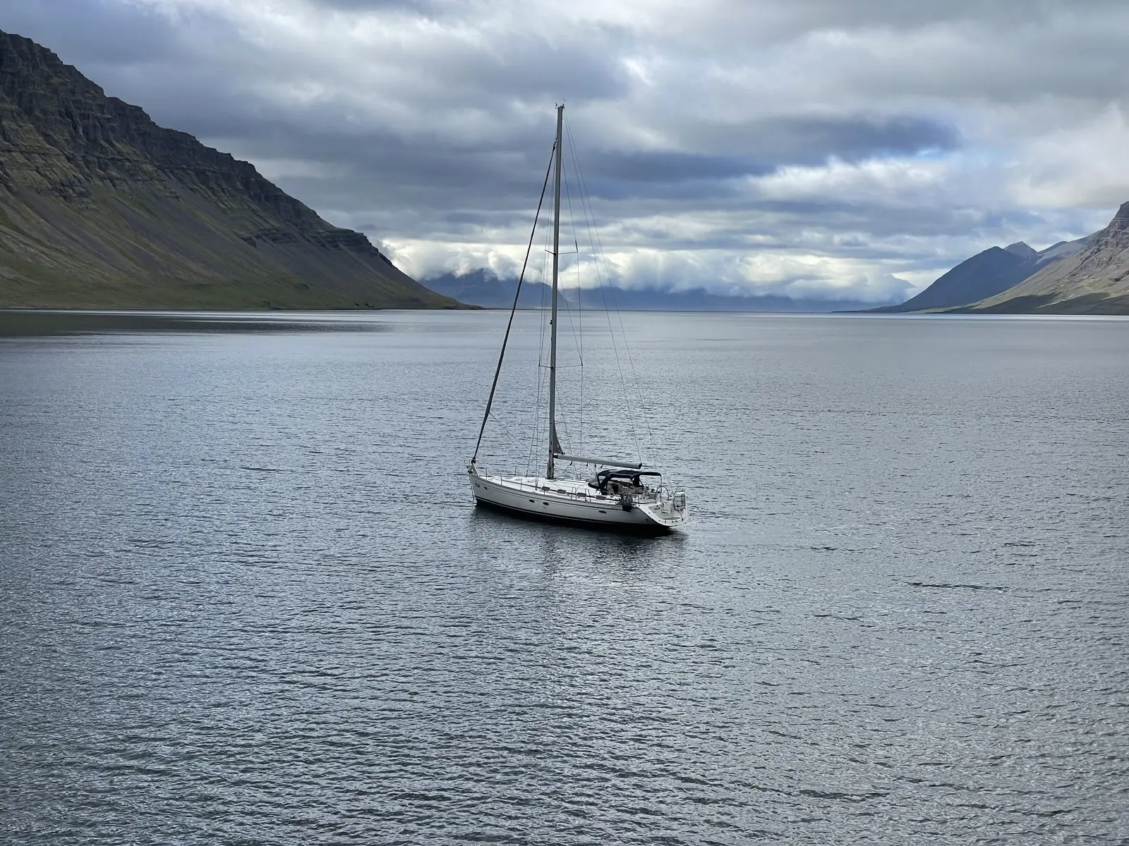 Vor Anker in Island