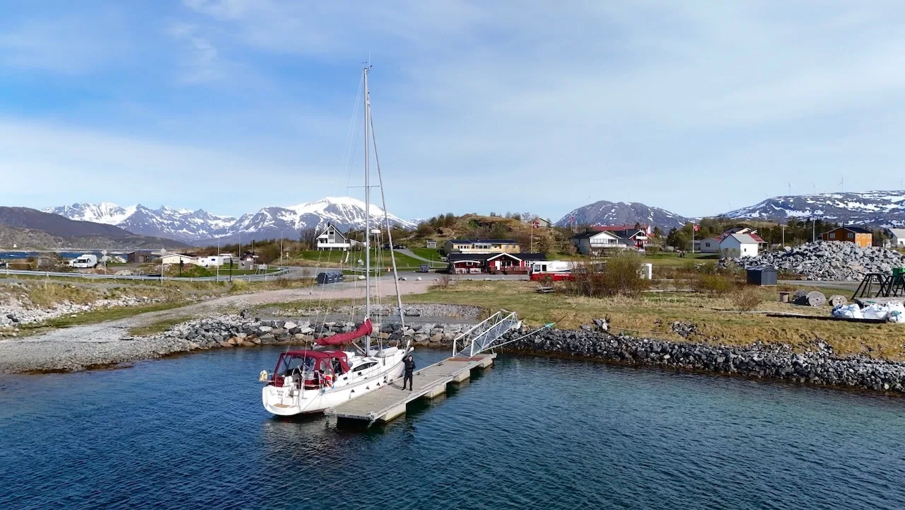 Luftaufnahme von Sommarøy